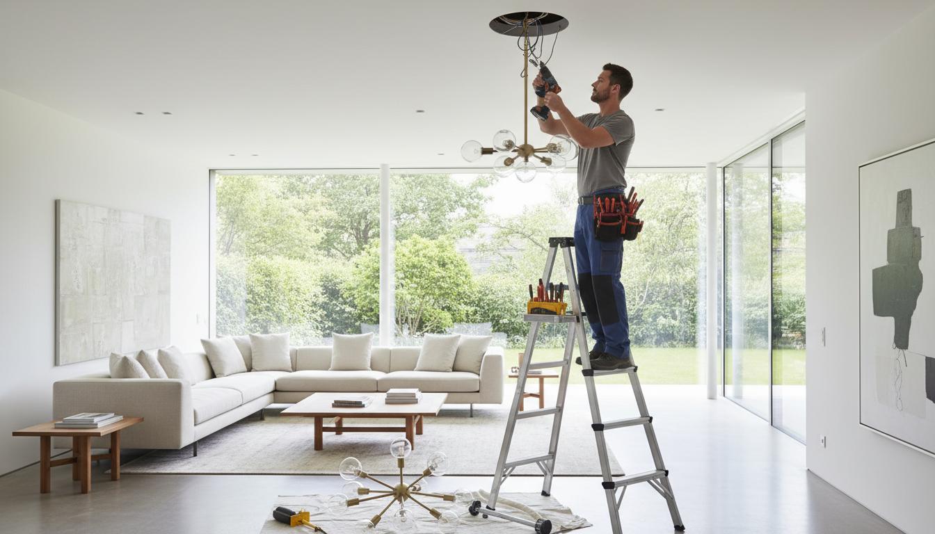 Servizio elettricista installazione lampadari a carenno
